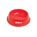 Red Plastic Dog Bowl